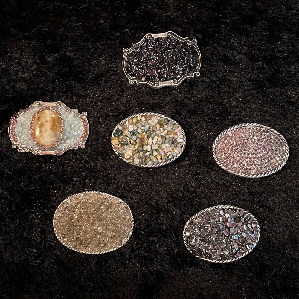 VINTAGE BELT BUCKLE COLLECTION (6 unique buckles)